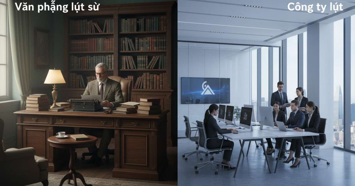 so sánh văn phòng luật sư và công ty luật