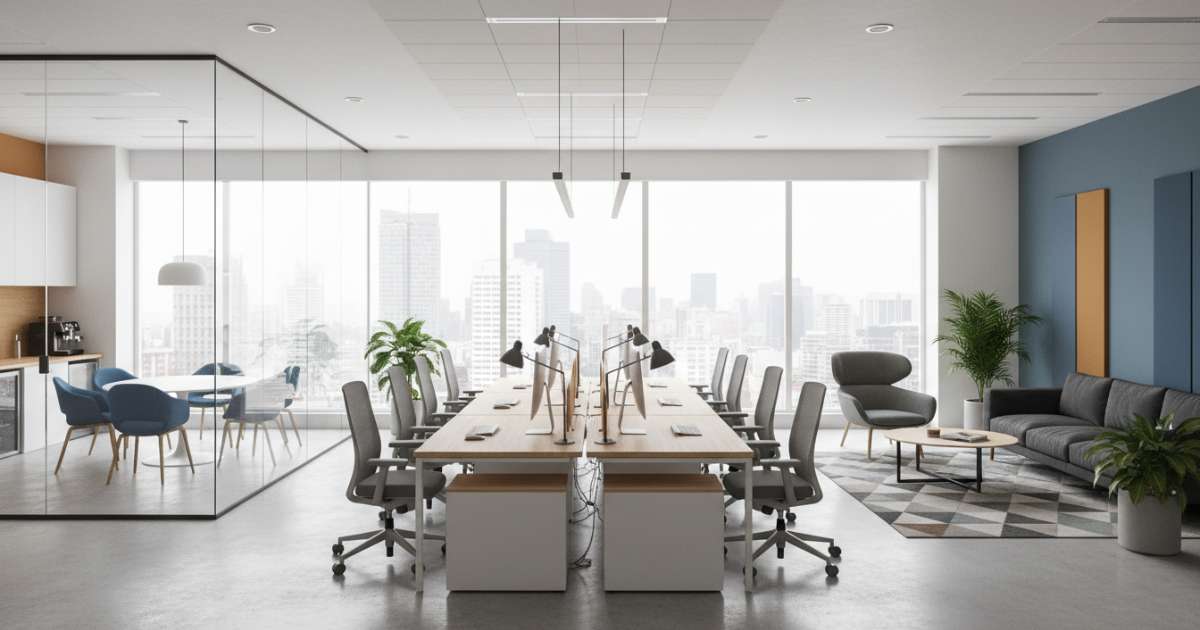 thiết kế văn phòng 60m2