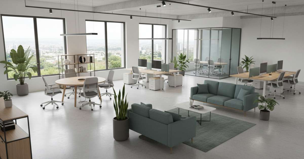 thiết kế văn phòng 70m2