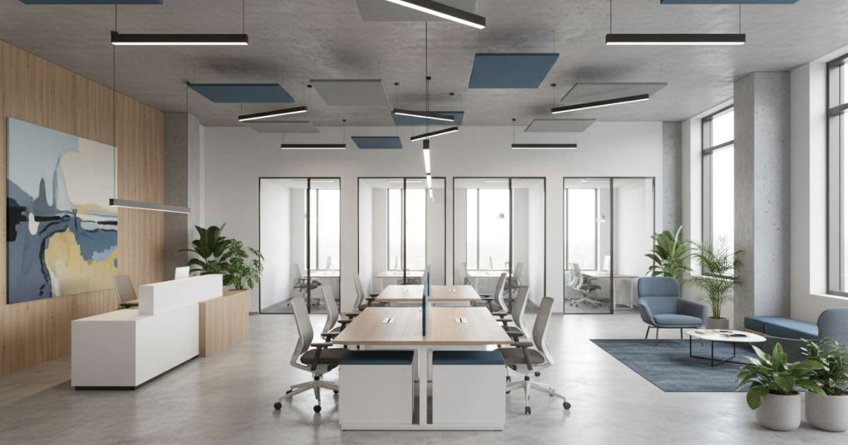 thiết kế văn phòng 90m2