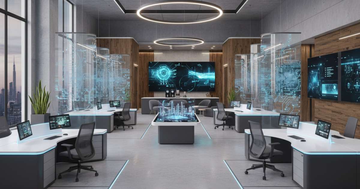 thiết kế văn phòng công nghệ