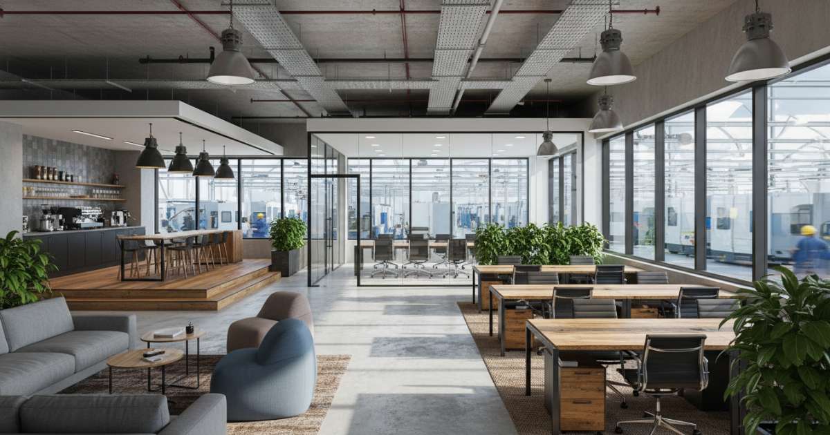 thiết kế văn phòng nhà máy