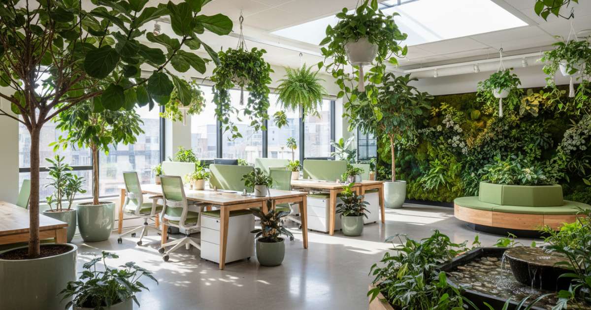 thiết kế văn phòng xanh