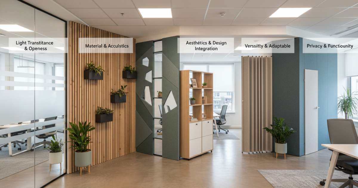 Tiêu chí lựa chọn mẫu vách ngăn văn phòng đẹp và phù hợp