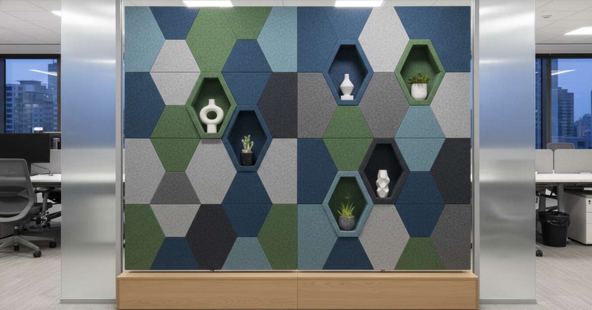 vách trang trí văn phòng